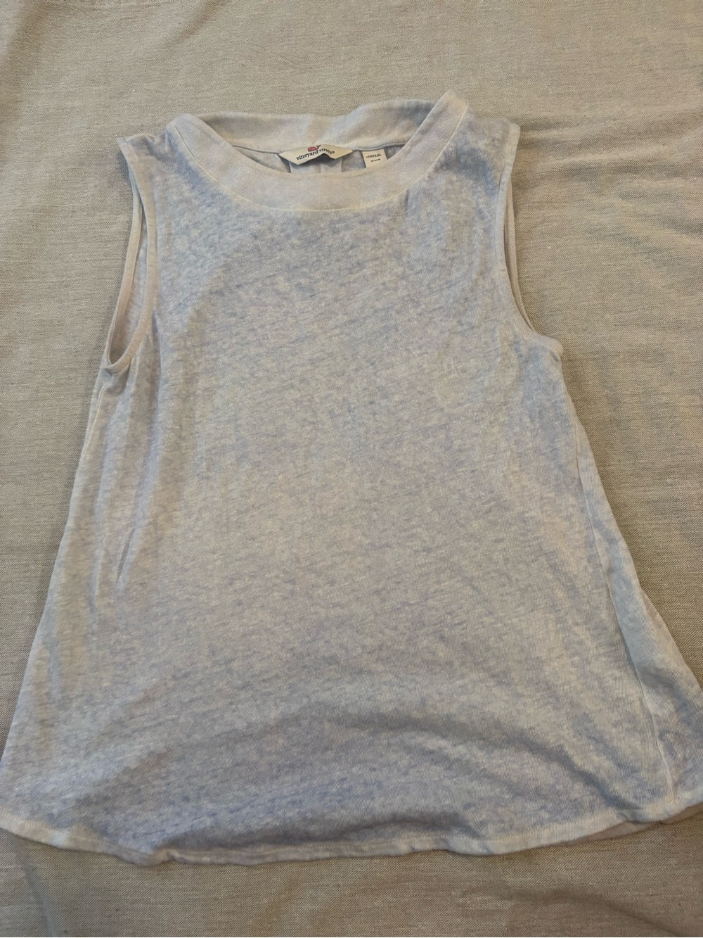 Vintage Soft Heather blue Sleeveless Tank